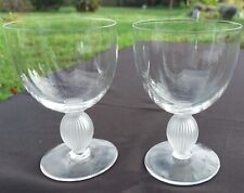 Paire Verres À Eau Cristal Lalique Langeais