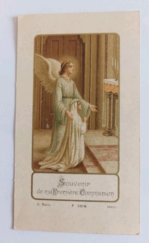 Ancienne image pieuse souvenir - pieuse,