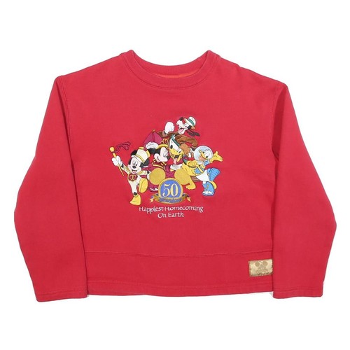 Sweat col rond rouge disney - À,