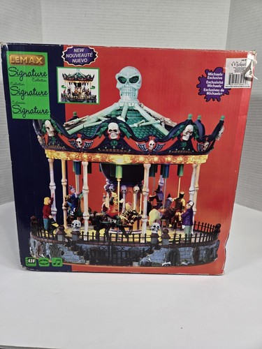 Lemax halloween scary round - scary,