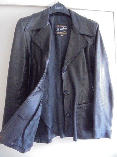 Belle veste 100 cuir noir - veste, %