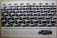 Publicité Papier - Véhicule Utilitaire Volkswagen Transporter De 1990