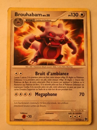 Carte pokémon brouhabam - pokémon, 17