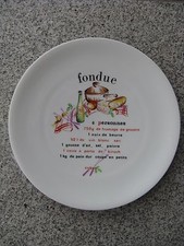 1 ASSIETTE  RECETTE FONDUE