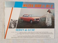 MAZDA 1600 et RX-2  Catalogue Brochure  Prospectus (incomplet découpe 1ère page)