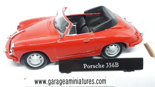 Cabriolet porsche 356 rouge - cabriolet,