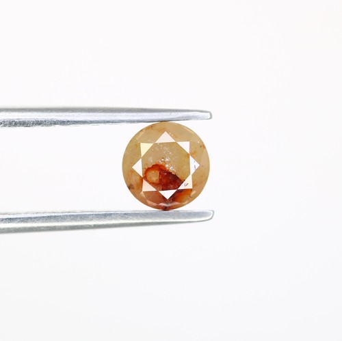 Diamant jaune naturel rond