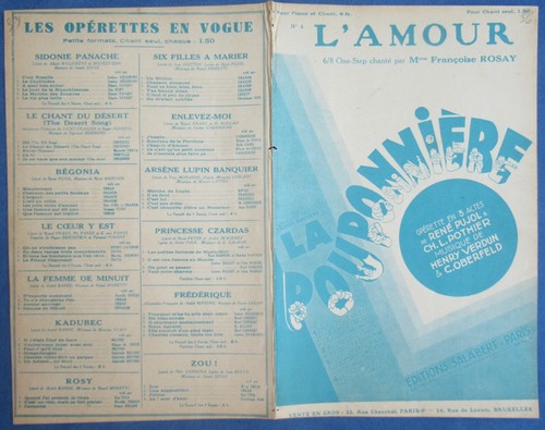 Opérette rosay partition - opÉrette,
