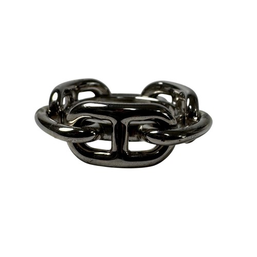 Bague écharpe hermès chaîne - hermès,