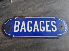 plaque émaillée sncf gare