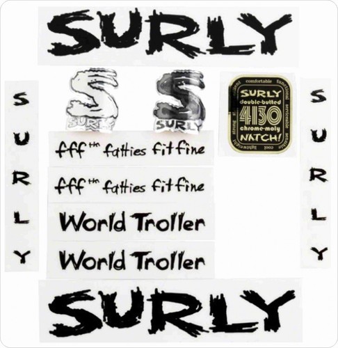 Adhésifs cadre surly world - surly,