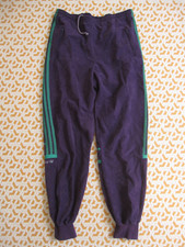 Pantalon Adidas Challenger 80'S violet Survetement vintage Velour - 162 / XS