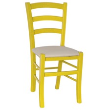 Chaise Bois Venise Jaune Avec