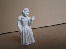 281P Jouet Ancien en Plastique Roche aux Fées Blanche Neige H 5,3 cm