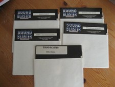 lot 4 disquettes 5 1/4    sound blaster