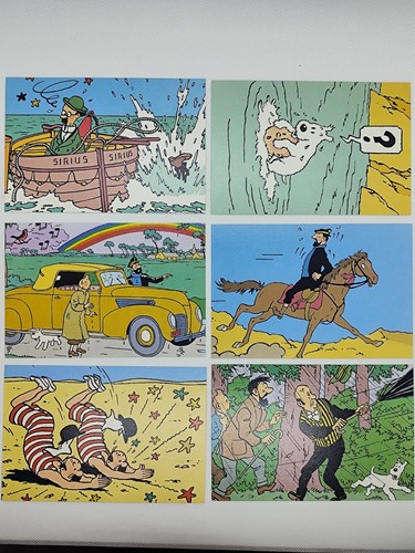 Lot cartes postales tintin - lot, 6