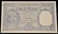 20 Francs Bayard 1917