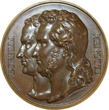 O5306 Rare Medal Franz IV Austria Barre 1831 Borelli Menotti Desnoyers SPL