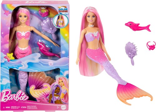 Barbie poupée sirène malibu - poupée,