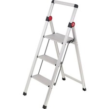 TOOLCRAFT TO-10104639 Alliage d'aluminium Escabeau double pliable, montage sans