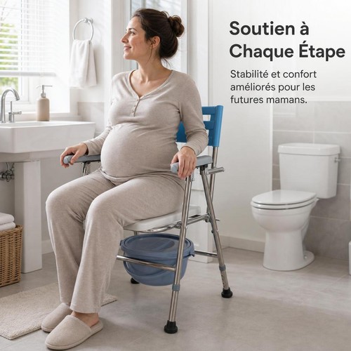 Chaise toilette pliable en - de,