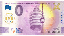 Billet Souvenir 2025 Allemagne Swr Fernsehturm Stuttgart - 10 Th ANNIVERSARY