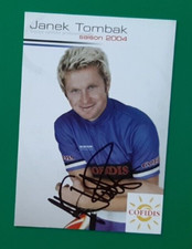 CYCLISME carte cycliste JANEK TOMBAK Champion d'Estonie équipe COFIDIS Signée