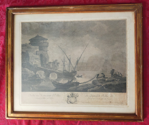 Gravure xviii joseph vernet - joseph,
