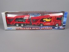 D714 Welly CM32283-4G Chine Mercedes Actros 1857 Porte Autos 1/32 Neuf + Boite