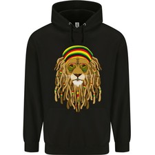 Hoodie Enfant Jamaïcain Lion Rasta Dreadlock De Jamaïque