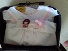 robe, turban & culotte Santoro Gorjuss bébé 6/9 mois dans valisette