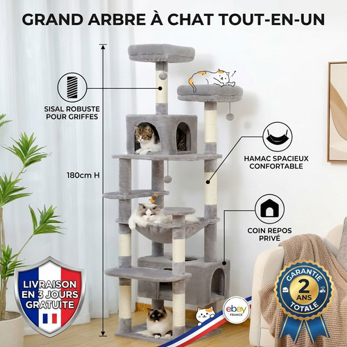 Grand arbre chat geant - chat,