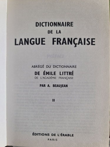 Dictionnaire langue - de,