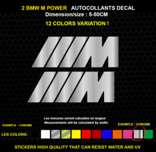 2 BMW M POWER LOGO autocollant