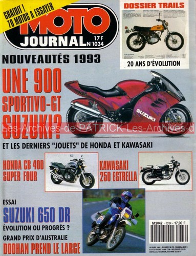 Moto journal 1034 suzuki - 1034,