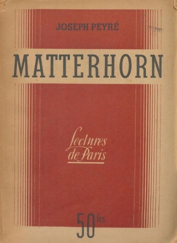 Matterhorn joseph peyré - matterhorn,