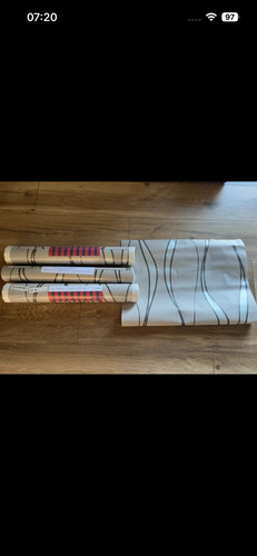 Rouleaux tapisserie gris et - 3,