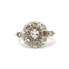 Bague ancienne marguerite or
