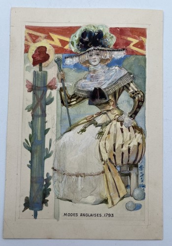 Gouache originale maquette - gouache,