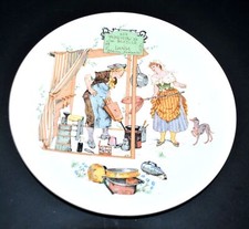 SARREGUEMINES Assiette "Enfants Richard" Ferblantier Froment Richard XIXe