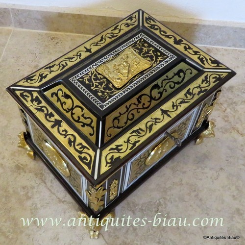 Boite bijoux marqueterie - boite,