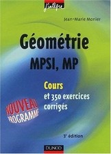 Cours de mathématiques - Géométrie MPSI-MP - Cours et exer... | Livre | état bon