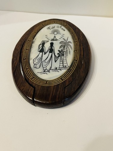 Miroir acajou incrusté de - miroir,