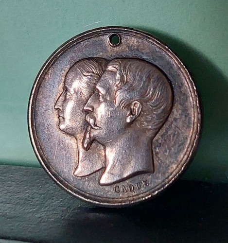 Médaille percée napoléon - médaille,