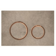 SIGMA21 EFFET CIMENT OR ROUGE PLAQUE DE COMMANDE POUR CASSETTE GEBERIT