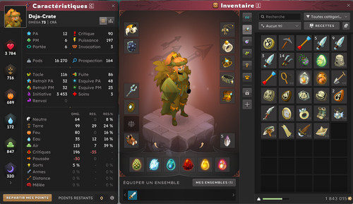 Dofus cra lvl 200 - cra, full
