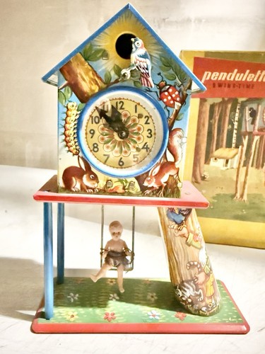 Pendule jouet ancien - pendule, joustra