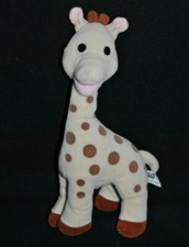?Peluche Doudou Sophie La Girafe VULLI Ecru Brun Hochet Grelot  28 Cm TTBE