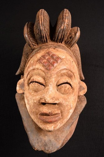 Masque punu africain grand - masque,