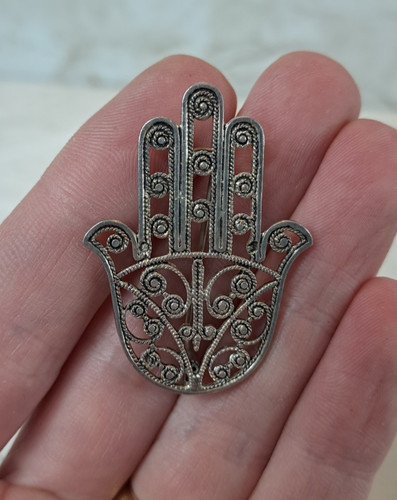 Broche berbère vintage main - vintage,